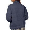 thumbnail image 4 of Puntoco señoras invierno manga larga Color sólido cuello alto chaqueta abrigo top Puntoco Puntoco-1184, 4 of 5