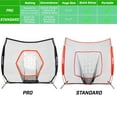 thumbnail image 3 of GoSports 7 ft x 7 ft PRO Baseball & Softball Practice Hitting & Pitching Net with Bow Type Frame, 3 of 7