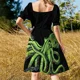 thumbnail image 5 of Vestido retro de manga corta estilo hippie de los años 60 con efecto tie-dye, vestido de fiesta de lujo para mujer, vestido largo para niñas., 5 of 7