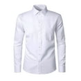 thumbnail image 3 of Coshow Men's Dress Shirt Long Sleeve Button Down Shirts Slim Fit Business Casual Shirts with Pocket, 3 of 7