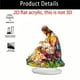 thumbnail image 4 of Seyotauo Acrylic Craft Ornament, Easter/Christmas Tabletop Beautiful 2D Ornament for Tabletop Decoration for Mantel Bedroom Shelf Fireplace, Religious Gift to Family and Friends, Devout Home Decor, 4 of 6
