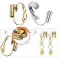 thumbnail image 5 of 12 Pieces Clip-on Earrings Converter Components for Non-Pierced Ears and 12 Pieces Comfort Earring Pads, Gold and Silver, 5 of 7