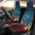 thumbnail image 2 of Fuzoiu Celestial Stag Cosmic Glow Print Seat Covers Set, Car Seat Covers Front Seats, Car Seat Protector, Car Seat Cushion, Seat Covers Carseat Cover Universal Fit for Most Cars, 2 of 7