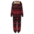 thumbnail image 6 of Odeerbi Christmas Onesie Pajamas for Family Holiday Sleep Jumpsuit Long Sleeve Family Christmas Pajamas Matching Sets Mom Printed Loungewear Jumpsuit Sleepwear Xmas PJs Set Red, 6 of 8