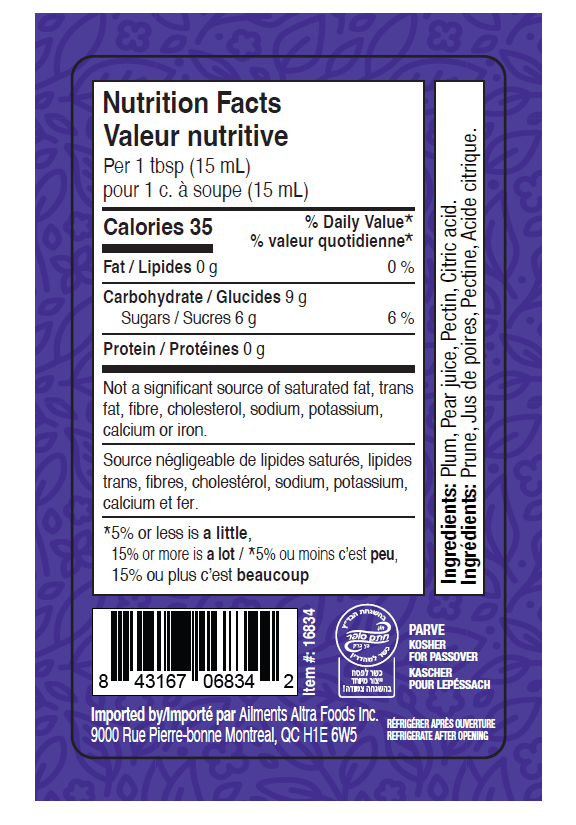 Pierre Bonne Jam Plum KPY 250ml