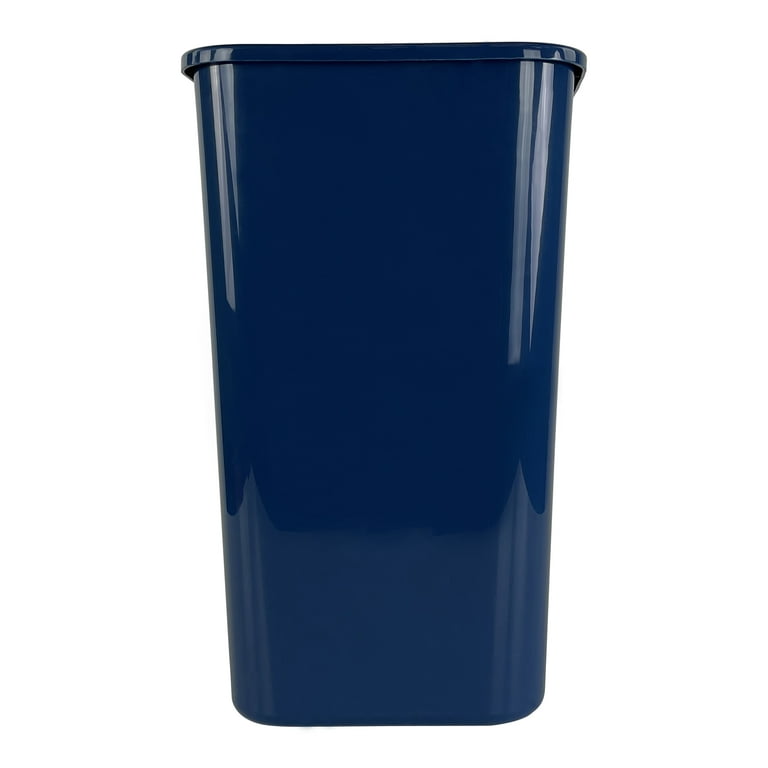 0.5 l/0.3 Gal. Mini Waste Basket for Bath or Kitchen Countertop with Chrome  Lid in Navy Blue 6507118 - The Home Depot