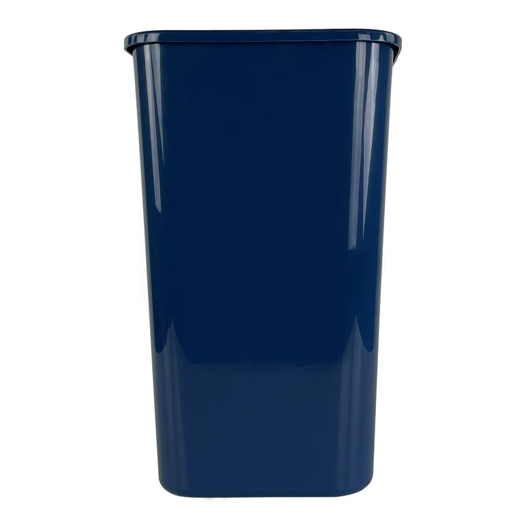Eco Tech 5.5 gal Plastic Open Top Kitchen Trash Can, 6 Pack, Navy