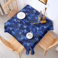 thumbnail image 2 of Pioneer Flower Floral Print Pattern Square Tablecloth, Waterproof Wipeable Spillproof Washable Table Cover for Home Kitchen Party Decor, 42"x42", 2 of 6