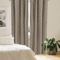 thumbnail image 2 of Ambesonne Vintage Curtains, Victorian Damask Tulip, Pair of 28"x95", Dark Taupe Beige, 2 of 5