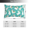 thumbnail image 2 of Honeii Cartoon Llamas Print Pillow Cases,Plush Throw Pillow Covers,Decorative Pillowcase for Sofa, Couch, Living Room-16"x24", 2 of 6