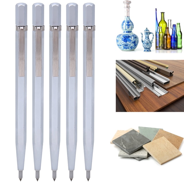 Marking Pen, Scriber 5pcs Durable Convenient Carving Pen Ceramic Scriber for Wood Scribing Tool