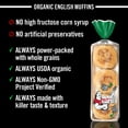 thumbnail image 4 of Dave's Killer, Bread Rockin' Grains English Muffins, Organic Whole Grain English Muffins, 6 Count, 4 of 13