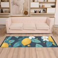 thumbnail image 2 of Yayeee Runner Rug for Bedroom 2'x6' Machine Washable Hallway Non Slip Mat, Lemon Leaves, 2 of 8