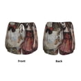 thumbnail image 3 of Balery Vintage Collage Girl Butterfly Pantalones cortos deportivos para mujer con forro y dos bolsillos, elásticos, para entrenamiento, gimnasio, yoga-Small, 3 of 7
