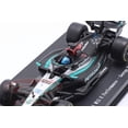 thumbnail image 2 of Bburago 2024 Formula Race Mercedes W15 Diecast Vehicle with Helmet, 1:43 Scale, Russell #63, 2 of 4