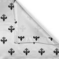 thumbnail image 4 of Ambesonne Fleur De Lis Window Valance, Pointed Leaves, 54" X 18", Black White, 4 of 5