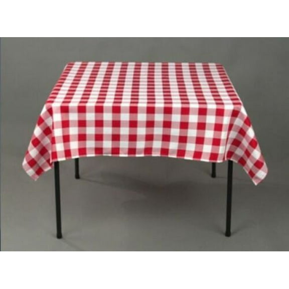 20 pack 54" x 54" Square Overlay checkered Tablecloth 100% polyester Restaurant