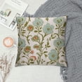 thumbnail image 2 of COMIO  Chinoiserie Mughal Gardens Spring Floral Pillow Covers Asian Style Throw Pillow Cover Mint Green Farmhouse Pillow Case Cushion Cover Home Decor for Couch Sofa Bed Car, 2 of 5