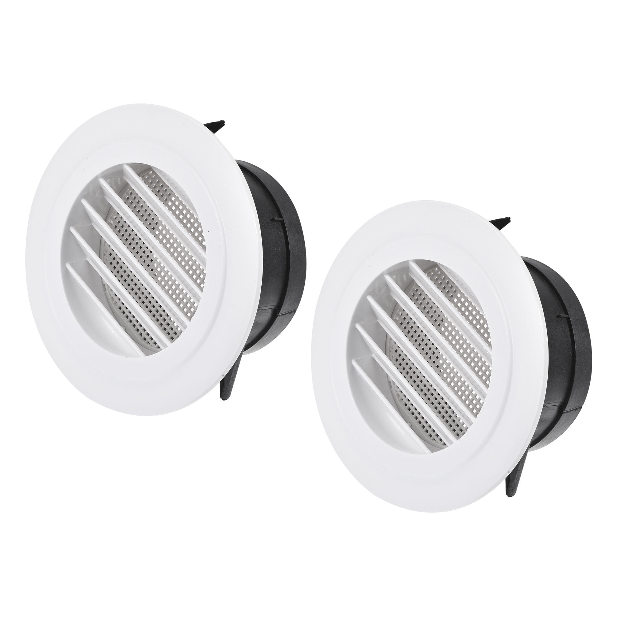 Uxcell 4 Inch Removable Screen Grille Cover Slanted Louver Round Air ...
