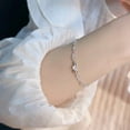 thumbnail image 2 of S925 Sterling Silver Bow Bracelet For Girls Light Luxury Minority Exquisite And High-grade, 2 of 2