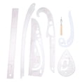 thumbnail image 1 of Weiweiguan 1 Set Multi-function Clothing Sample Cutting Ruler Clothing Proofing Ruler, 1 of 6