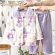 thumbnail image 3 of New 2023 Kids Winter Soft Flannel Pajamas Clothing Sets Boys Girls Cartoon Thicken Warm Lapel Tops with Pants Pyjamas Sleepwear, 3 of 4
