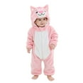 thumbnail image 3 of Actoyo 0-3T Newborn Toddler Baby Winter Warm Fleece Hooded Rompers Animals Costume Infant Halloween Cosplay Clothes, 3 of 14