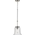 thumbnail image 2 of Progress Lighting Winslett 1-Light Mini-Pendant, Brushed Nickel, Seeded Glass Shade, 2 of 3