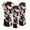 Brown Cow Print, variant on Uorisanigo Golf Club Head Covers, Premium PU Leather Golf Driver/Fairway Wood/Hybrid Headcover 3 PCS Colorful Dog Paws Headcovers Set for Club Protective, Abrasion-Resistant