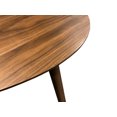 thumbnail image 3 of Wallace & Bay Pineda Walnut Brown 48" Coffee Table with Curved, Tear Drop Shaped Top And Round, Slanted Legs, 3 of 4