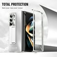 thumbnail image 4 of Allytech Galaxy Z Fold6 Case with Build-in Screen Protector, Stand Full Body Protective Bumper Anti-Scratch Camera Lens Protector Phone Case for Samsung Galaxy Z Fold6 - Silver, 4 of 7