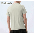 thumbnail image 2 of Enridrech Men's Quick Dry Tshirt Crew Neck Short Sleeve T Shirt Solid Color Casual Stylish Summer Tee Basic Top, 2 of 5