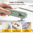 thumbnail image 3 of Ngheia Portable Binder Clip Staple – Push Clip Device with 8 Reusable Clips, Multifunctional Handheld Paper Clamp for schol, Ofice, Home, Back-To-Schol, Taecher Supply, White, 3 of 9