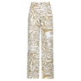 thumbnail image 3 of Women Relaxed Fit Mid Waist Print Medium Wash Cargo Trousers, 3 of 5
