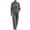 Gray, variant on Yuanlook Women's Coordinated Velvet Two Piece Outfit, Stand Collar Button Placket Top and Drawstring Wide Leg Pants for Weekend Errands and City Strolls S‑XXL