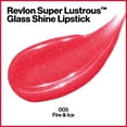 thumbnail image 3 of Revlon Super Lustrous Glass Shine Lipstick, Moisturizing Lipstick with Aloe, 005 Fire & Ice, 0.15 oz, 3 of 7