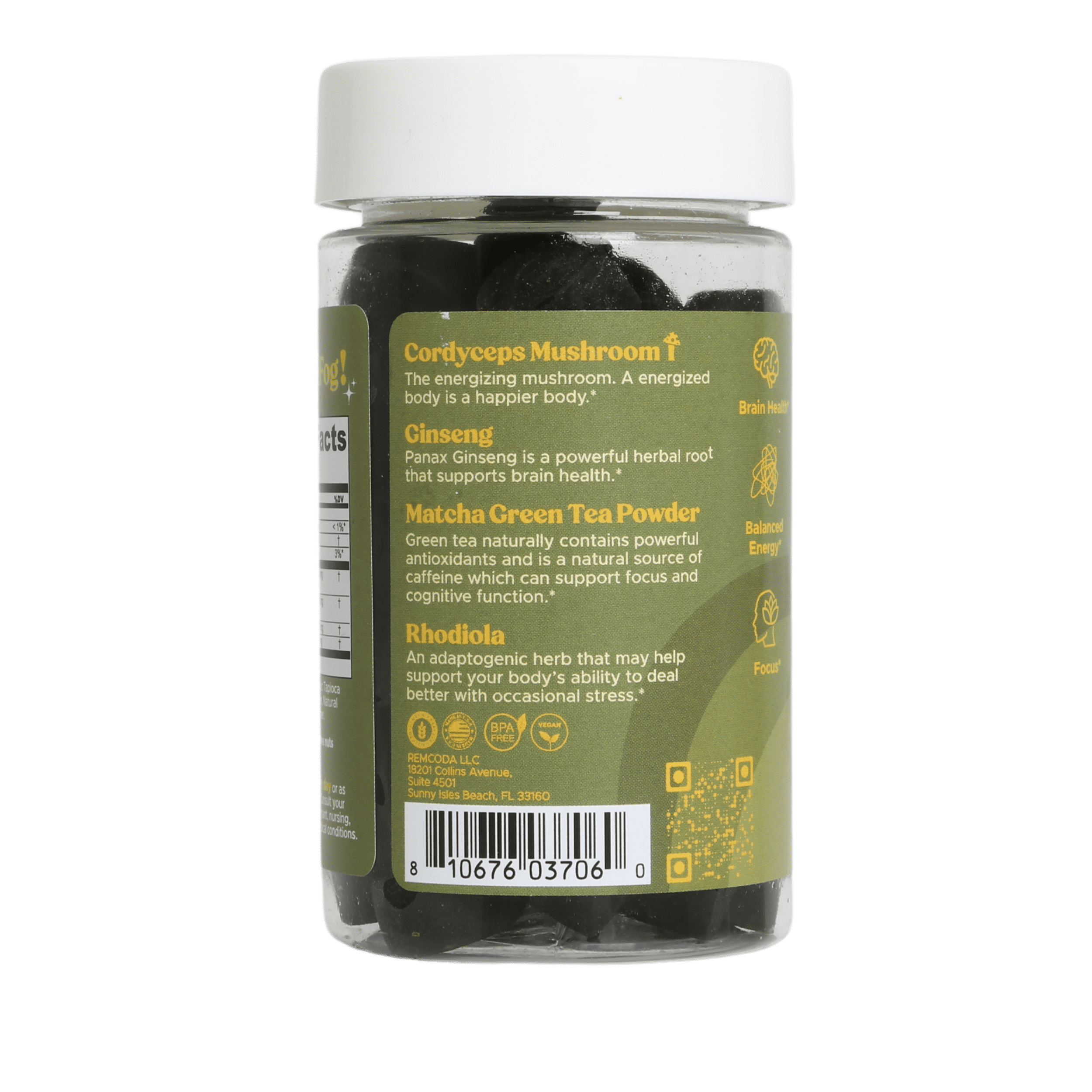 (2 pack) Fungiments Super Matcha - Daily Energy, Endurance, Reduce Fatigue, Cordyceps, Green Tea, Ginseng - 30ct