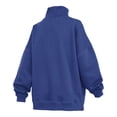 thumbnail image 3 of Women's Pressbox  Royal Kentucky Wildcats Oversized Mock Neck Sweatshirt, 3 of 3