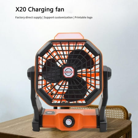 

20pcs Portable LED Lights Camping Fan USB Rechargeable Adjustable Outdoor Home Fan