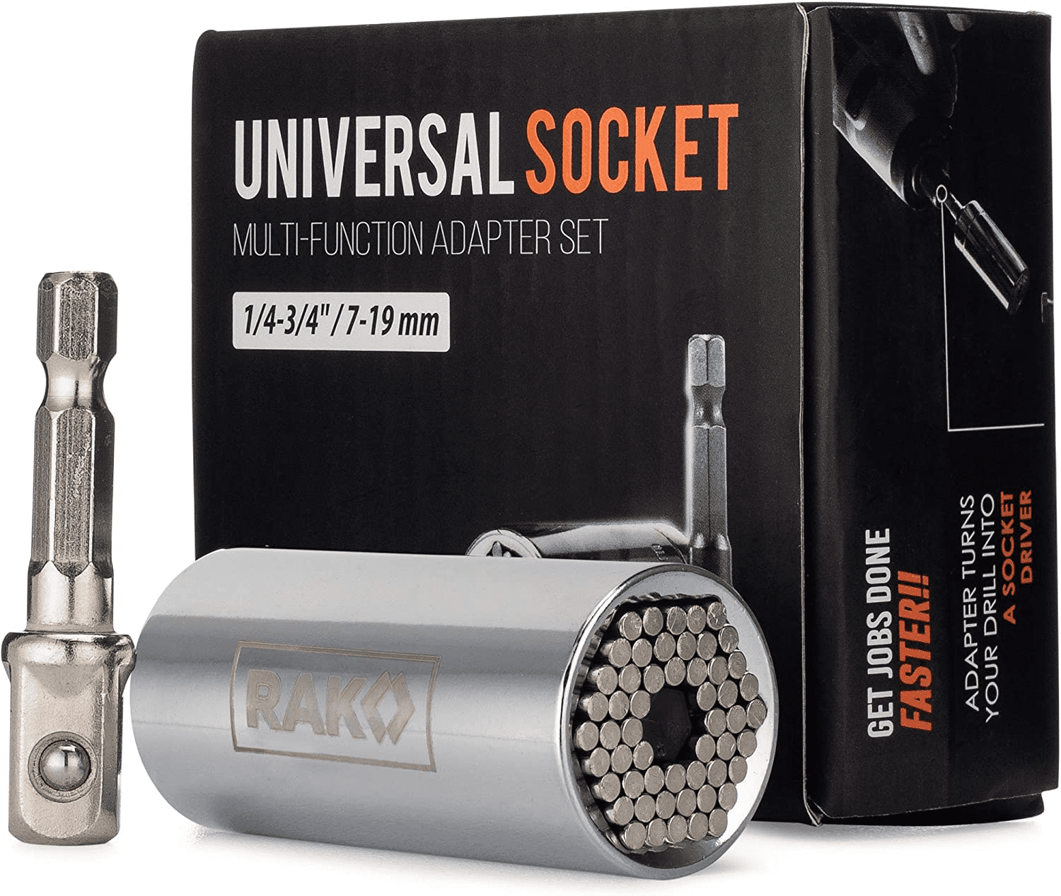 6 Pieces Universal Socket Wrench Set Including 1 Piece Adjustable Universal Grip Socket for 1/4-3/4 Inches 1 Piece Power Drill Adapter 4 Pieces Ratchet Wrench Power Drill Adapter 7-19 mm 6 Pieces Universal Socket Wrench Set Including 1 Piece Adjustable Universal Grip Socket for 1/4-3/4 Inches 1 Piece Power Drill Adapter 4 Pieces Ratchet Wrench Power Drill Adapter 7-19 mm