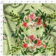 thumbnail image 4 of Soimoi Rayon Fabric Leaves & Ranunculus Floral Print Sewing Fabric Yard 56 Inch Wide, 4 of 5