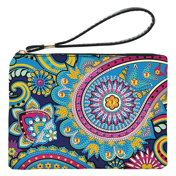 Regalos de la cartera de la pintura del diamante de DIY 5D de la historieta de la forma especial parcial de la PU para las mujeres