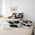 thumbnail image 4 of Erosebridal Romantic Rose Bedding Twin Size, Cow Print Bedding Sets Twin Size, Rustic Wildlife Decor, 7pcs, 4 of 5