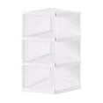 thumbnail image 1 of Yuarrent Zapatero plegable de 9 capas con organizador de almacenamiento transparente, malla trasera para mayor aire Almacenamiento y organización del hogar transparente 3 capas, 1 of 6