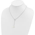 thumbnail image 4 of Sterling Silver Rhodium-Plated 7-8mm White Fwc Pearl Toggle Necklace (19.5 X 8) Made In China qg4145-19.5, 4 of 5