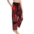 thumbnail image 2 of Hazbin Hotel Alastor Radio Demon Women's Pajama Pants Lounge Daily Novelty Cozy Sleep Bottoms Pants Sleepwear With Pockets, 2 of 8
