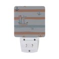 thumbnail image 5 of Yayeee LED Night Light for The Home Plug in With Light Sensors 2 Pack, Orange Nautical Pattern, 5 of 6
