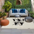 thumbnail image 2 of Letter W Outdoor Rug for Patio/Deck/Porch, Non-Slip Large Area Rug 5 x 7 Ft, Monogram Words Indoor Outdoor Rugs Washable Area Rugs, Reversible Camping Rug Carpet Runner, 2 of 8