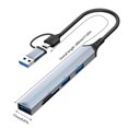 thumbnail image 3 of 4 en 1/5 en 1 Tipo C Hub 5Gbps/480Mbps Adaptador multidivisor Accesorios para portátiles, 3 of 5