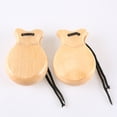 thumbnail image 4 of Portable Musical Instrument 2pcs Children Wooden Castanets Toy with String Pocket Hand Finger Castanets Percussion Instrument Baby Early for Kids, 4 of 8